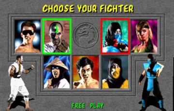 Pantalla de seleccin de personaje en Mortal Kombat