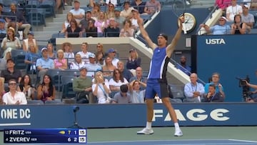 Zverev calca a Nadal en un punto alucinante: el mejor de este US Open de largo