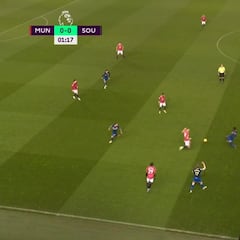 Primera titularidad en la Premier y a los 77" hace esto: desde luego ha entrado en la historia