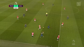 Primera titularidad en la Premier y a los 77" hace esto: desde luego ha entrado en la historia