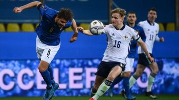 Manuel Locatelli, en un partido con Italia.