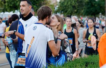 En la maratón también hay hueco para el amor.