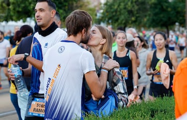 En la maratón también hay hueco para el amor.