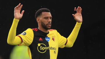Soccer Football - Premier League - Watford v Southampton - Vicarage Road, Watford, Britain - June 28, 2020 Watford's Etienne Capoue reacts before the match, as play resumes behind closed doors following the outbreak of the coronavirus disease (COVID-