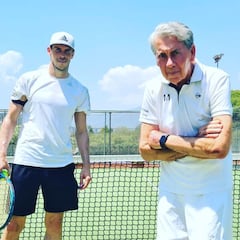 Bale practica tenis con Santana antes de volver al Madrid