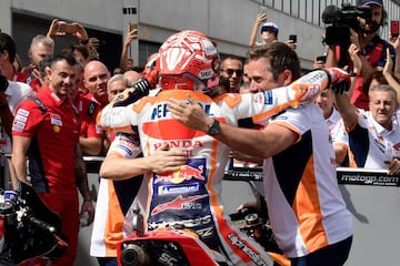 Marc Márquez se paseó en el Gran Premio de Aragón y podría convertirse en campeón del Mundo de Moto GP en Buriram acabando por delante de Dovizioso con un margen de dos o más puntos.