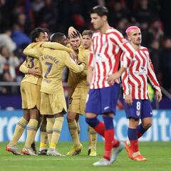 El Barça más líder ante un Atleti sin tino
