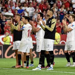 El once más utilizado del Sevilla tan sólo varió en dos nombres