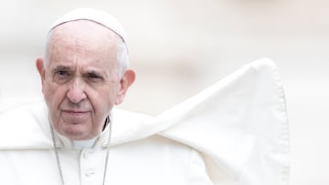 VATICAN CITY, VATICAN - OCTOBER 30: Pope Francis leads his general weekly audience in St. Peter's Square  on October 30, 2019 in Vatican City, Vatican. (Photo by Alessandra Benedetti - Corbis/Corbis)