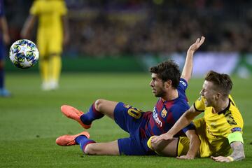 Sergi Roberto y Marco Reus.