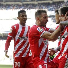 Pleno del Girona: sumó en Camp Nou, Metropolitano y Bernabéu