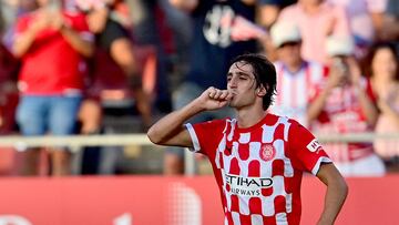 Bryan Gil, tras marcar a Osasuna.