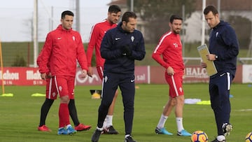 Entrenamiento Sporting. 