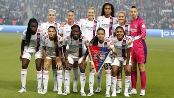 Once inicial del Lyon femenino en Champions.