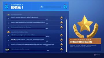 Fortnite Battle Royale: desaf&iacute;os de la Semana 7 de la Temporada 9