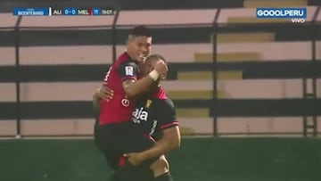 El futbolista de Melgar abrió el marcador en el Callao, en un partido que se jugó a puerta cerrada en la segunda fecha de la Copa Bicentenario.