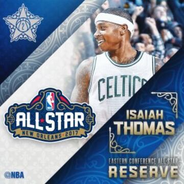 Isaiah Thomas (Boston Celtics). No entró en el quinteto por el voto popular, que le penalizó en el desempate con DeMar DeRozan. Es el rey del último cuarto y estuvo en la cita del año pasado. El segundo mejor anotador de la NBA (29,1) tras Russell Westbrook y el líder de unos Celtics, terceros del Este.