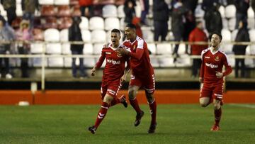 Maikel Mesa, celebrando un gol ante el Rayo.