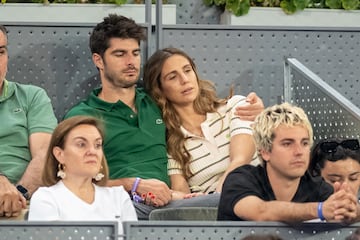 Lucía Villalón y Gonzalo Melero en el partido de Jan-Lennard Struff contra Aslán Karátsev.