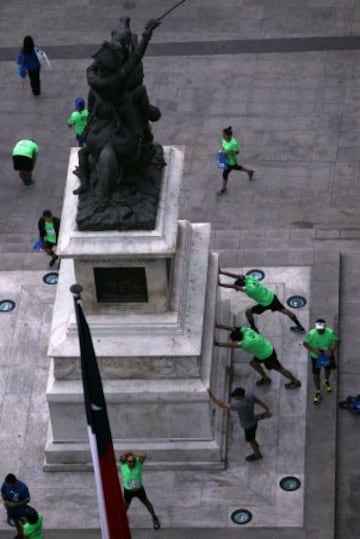 En la Alameda Bernardo O higgins, se dio inicio a una nueva versión de la Maraton de Santiago.