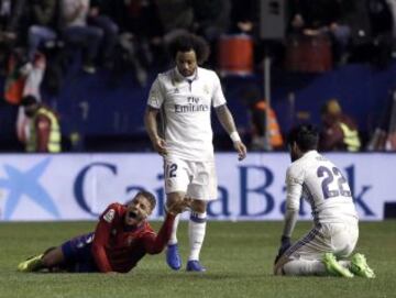 Tano se fracturó la tibia y el peroné tras chocar con Isco por un balón dividido.