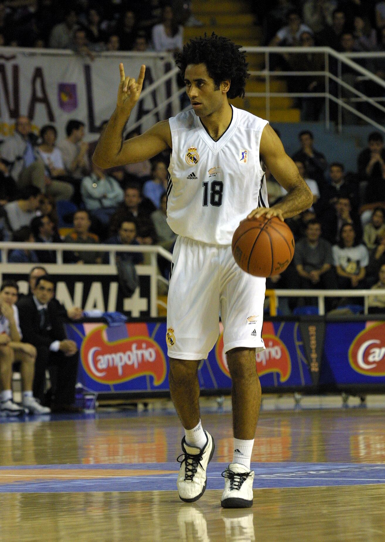 Steffano Attruia, base del Real Madrid, ante el Forum Valladolid.