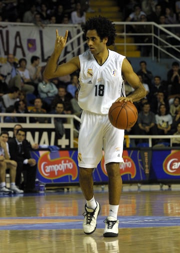 Steffano Attruia, base del Real Madrid, ante el Forum Valladolid.