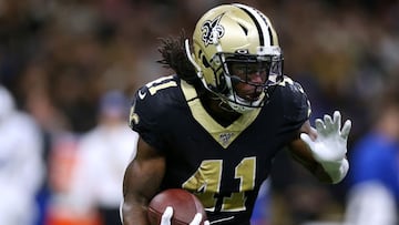 Aunque no ha jugado desde el 7 de noviembre, Alvin Kamara se mantiene como el lider de los Saints en yardas terrestres, recepciones y touchdowns.