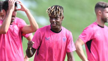 Nico Williams, hoy en Lezama