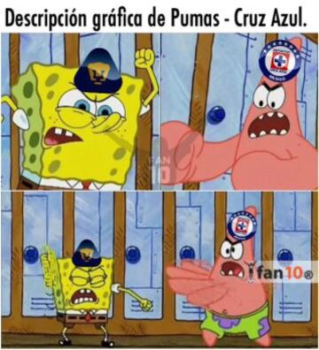 Los mejores memes de la victoria de Pumas ante Cruz Azul