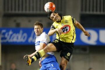 San Luis y Universidad Católica se enfrentaron en la cancha del Lucio Fariña de Quillota. 