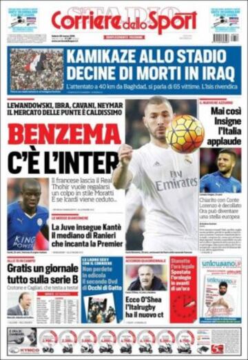 Portadas de la prensa mundial