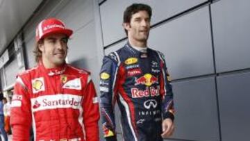 Webber se lleva la 'pole'; Alonso, tercero tras Vettel