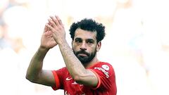 FILE PHOTO: Soccer Football - FA Cup - Final - Chelsea v Liverpool - Wembley Stadium, London, Britain - May 14, 2022 Liverpool's Mohamed Salah walks off the pitch after sustaining an injury REUTERS/Hannah Mckay/File Photo