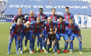 El once inicial del FC Barcelona. 