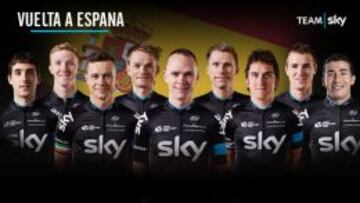 Estos son los ciclistas que correrán para el Sky en la Vuelta 2015.