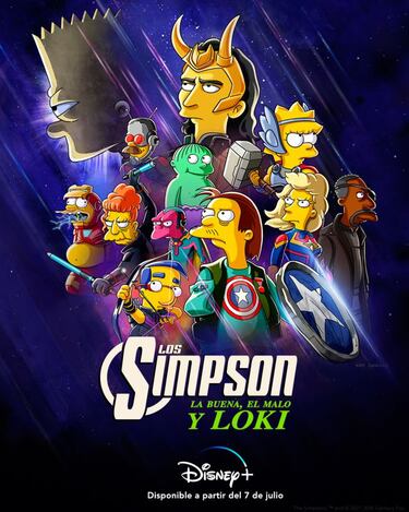 Los Simpson dedican un nuevo corto a Marvel Studios con Loki y Vengadores Endgame