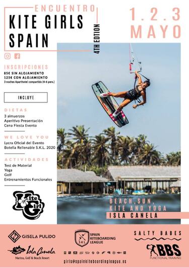 La IV SKL empieza con un encuentro de chicas kitesurfistas