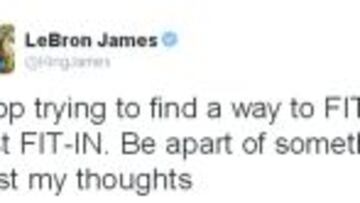 LeBron y su mensaje implícito a Kevin Love: "Intenta encajar"