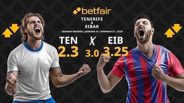 CD Tenerife vs. SD Eibar: horario, dónde ver, pronósticos y clasificación