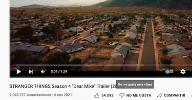 YouTube retira los ‘No Me gusta’ públicos a sus vídeos desde hoy, pero no desaparecen