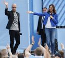 Guardiola se presentó ante 4.000 aficionados del Manchester City