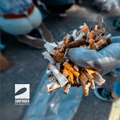 Las colillas, el residuo más presente en las playas