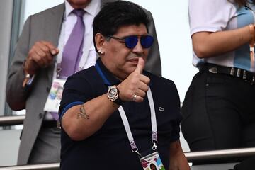 Diego Armando Maradona en el Kazán Arena.