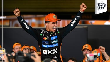 Después de cuatro títulos seguidos de Max Verstappen y de que el neerlandés y Lewis Hamilton se repartiesen de 10 de los 11 últimos Mundiales (sólo se coló Nico Rosberg en 2016), Lando Norrs y McLaren pusieron fin a esta racha en un Mundial de Fórmula 1 de 2025 pero no sin sufrimiento y tras una temporada en la que el equipo 'papaya' mostró varios altibajos antes de conseguir su primer título de pilotos desde que lo lograse Lewis Hamilton en 2008.