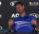 La Broma de Djokovic a periodista: nadie contuvo la risa...