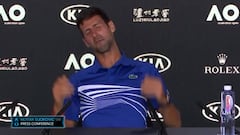 El vacile de Djokovic a un periodista: nadie pudo contener la risa...