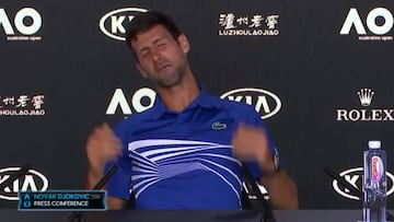 El vacile de Djokovic a un periodista: nadie pudo contener la risa...
