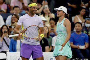 Iga Swiatek y Rafael Nadal.