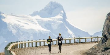 Así es el entorno en que se corre el Patagonian International Marathon.